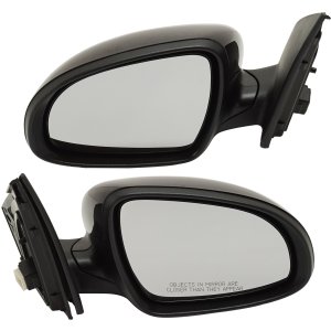 Mirror Pair/Set for Kia Sportage 2017-2022, Right (Passenger) and Left (Driver), Power, Manual Folding, Non-Heated, Paintable Replacement