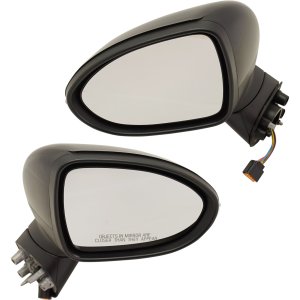Power Folding Heated Mirror Pair/Set for 2012-2017 Kia Rio Hatchback/Sedan, Paintable, w/ Signal Light, Right (Passenger) and Left (Driver) Replacement