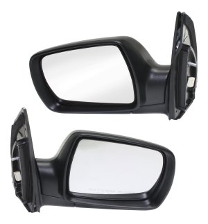 Power Mirror Pair/Set for KIA Sedona 2009-2014, Right (Passenger) and Left (Driver), Manual Folding, Non-Heated, Paintable, with Signal Light, Replacement