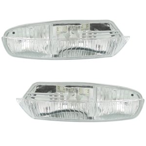 Front Fog Light Pair/Set for Lexus LS430 2004-2006, Includes Right (Passenger) and Left (Driver) Lens and Housing, Replacement