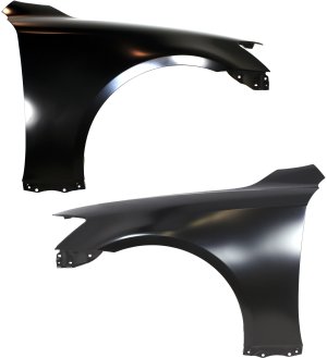 Front Fender Pair/Set for Lexus IS250/IS350 2006-2013 Right (Passenger) & Left (Driver), Primed (Ready to Paint), Steel, Excludes C Model, 2011-2013 Without Sport Package, Replacement
