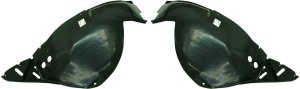 Front Fender Liner Pair/Set for 2004-2006 Lincoln LS, Right (Passenger) and Left (Driver) Front Section, Replacement