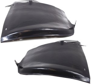 Front Fender Liner Pair/Set for 2003-2005 Lincoln Aviator, Right (Passenger) and Left (Driver), Front Section Replacement