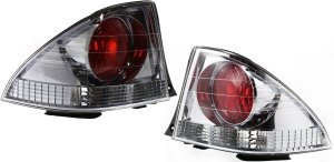 Tail Light Pair/Set for Lexus IS300 2001, Right (Passenger) and Left (Driver) Outer, Sedan, Lens and Housing Replacement
