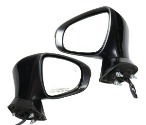 Power Mirror Pair/Set for Lexus GS350/GS450H 2013 - Right (Passenger) and Left (Driver), Manual Folding, Heated, Paintable, with Blind Spot Detector, Memory, Puddle Light, Signal Light, Without Auto Dimming Replacement