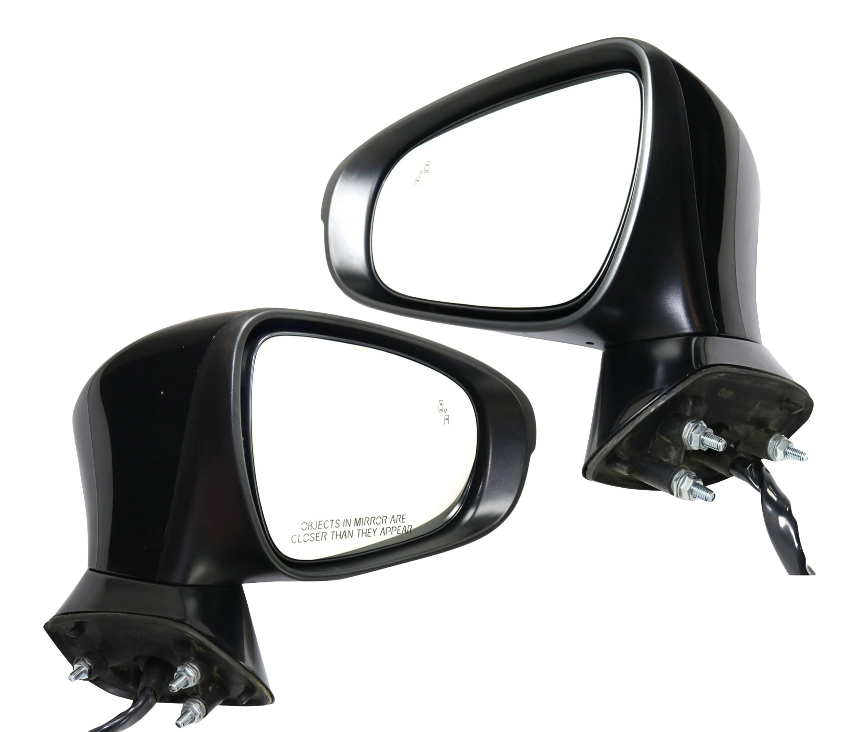 Power Mirror Pair/Set for Lexus GS350/GS450H 2013 - Right (Passenger) and Left (Driver), Manual Folding, Heated, Paintable, with Blind Spot Detector, Memory, Puddle Light, Signal Light, Without Auto Dimming Replacement