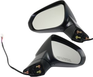 Power Heated Manual Folding Mirror for Lexus NX200T/NX300H 2015-2017, Left (Driver) and Right (Passenger) Pair/Set, Paintable with Signal Light, without Auto Dimming, BSD, Memory Replacement