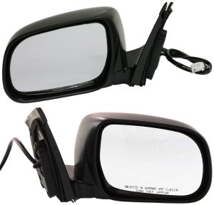 Power Heated Paintable Mirror Pair/Set for Lexus RX330 2004-2006/RX350 2007-2009 - Right (Passenger) and Left (Driver), Manual Folding, with Memory, without Auto Dimming, Replacement