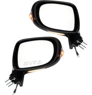 Mirror Pair/Set for Lexus IS250/IS350 2009-2013, Right (Passenger) and Left (Driver), Power, Manual Folding, Heated, Paintable, with Puddle Light, without Auto Dimming and Memory, without Luxury/Sport Package, Excluding C Models, Replacement