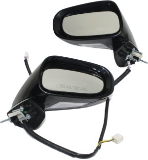 Pair/Set - Power Heated Paintable Mirror for Lexus IS250/IS350 2009-2013, Right (Passenger) and Left (Driver), Manual Folding, with Memory, Puddle and Signal Light, Luxury/Sport Package, Replacement, Excluding C Models