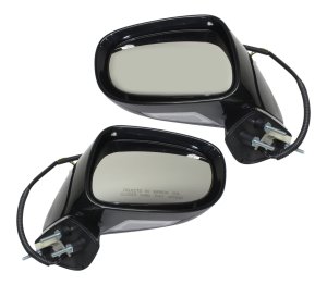 Mirror Pair/Set for Lexus IS250/IS350 2006-2008, Right (Passenger) and Left (Driver), Power, Manual Folding, Heated, Paintable, with Memory and Puddle Light, without Auto Dimming Replacement