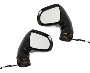Power Mirror Pair/Set for 2013-2015 Lexus RX350/RX450H, Right (Passenger) & Left (Driver), Power Folding, Heated, Paintable, with Memory, Puddle & Signal Light, without Blind Spot Detection, Replacement