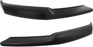 Front Bumper Filler Pair/Set for 2004-2005 Mitsubishi Endeavor, Right (Passenger) and Left (Driver), Upper, Primed (Ready to Paint) Replacement
