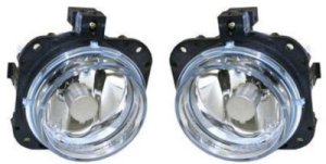 Front Fog Light Assembly Pair/Set for Mitsubishi Eclipse 2002-2005 / Galant 2004-2008, Right (Passenger) and Left (Driver) Sides, Replacement