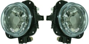Front Fog Light Assembly Pair/Set for Mazda Miata (2001-2003), MPV (2002-2003), Tribute (2005-2006), Left (Driver) and Right (Passenger), Replacement