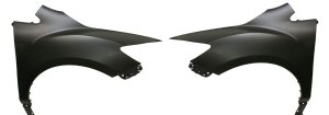 Front Fender Pair/Set for 2007-2012 Mazda CX-7, Right (Passenger) and Left (Driver), Primed (Ready to Paint), Replacement Steel