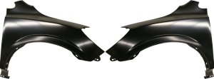 Front Fender Pair/Set for 2008-2009 Mercury Mariner, Includes Right (Passenger) and Left (Driver) Sides, Primed (Ready to Paint), Made from Steel -Replacement