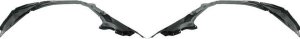 Front Fender Liner Pair/Set for Mitsubishi Eclipse 1995-1999, Includes Right (Passenger) and Left (Driver) Sides, Replacement