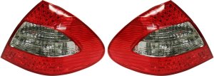 LED Tail Light Pair/Set for 2007-2009 Mercedes-Benz E-Class Sedan, Lens and Housing, with Appearance Package, Right (Passenger) & Left (Driver), (211) Chassis Replacement