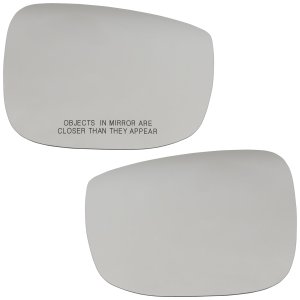 Pair/Set - Heated Mirror Glass for Mazda CX-9 (2016-2020) and CX-5 (2017-2020), Right (Passenger) and Left (Driver), without Blind Spot Detection, Replacement Set