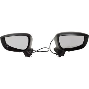 Mirror Pair/Set for Mazda CX-3 (2016-2022), Right (Passenger) and Left (Driver), Power Operation, Manual Folding, Non-Heated, Paintable, without Auto Dimming, BSD, Memory, and Signal Light Replacement