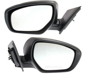 Mirror Pair/Set for Mazda CX-9 2010-2015, Right (Passenger) and Left (Driver), Power, Manual Folding, Heated, Paintable, with In-housing Signal Light, without Auto Dimming or Blind Spot Detection and Memory, Replacement