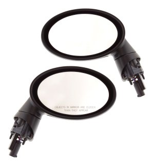 Mirror Pair/Set for 2002-2008 Mini Cooper, Right (Passenger) and Left (Driver), Power Operated, Power Folding, Heated, Paintable, w/o Auto Dimming, Blind Spot Detection, Memory, Signal Light Replacement