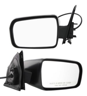 Power Mirror Pair/Set for Mitsubishi Galant 2004-2008, Right (Passenger) and Left (Driver), Non-Folding, Non-Heated, Textured Replacement