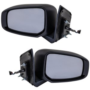 Mirror Pair/Set for Mitsubishi Mirage 2015-2022, Mirage G4 2017-2022 Right (Passenger) and Left (Driver), Power, Manual Folding, Heated, with Signal Lights, without Memory, Blind Spot Detection, Auto-Dimming, Side Object Sensor Replacement
