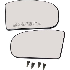 Pair/Set - Heated Mirror Glass for Mercedes-Benz C-Class 2001-2007, E-Class 2003-2006, Right (Passenger) and Left (Driver), with Backing Plate, Suitable for E-Class Sedan/Wagon Models, Replacement Set 