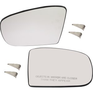Pair/Set - Heated Mirror Glass for Mercedes-Benz M-Class 2002-2005, Right (Passenger) and Left (Driver), with Backing Plate, Replacement Set
