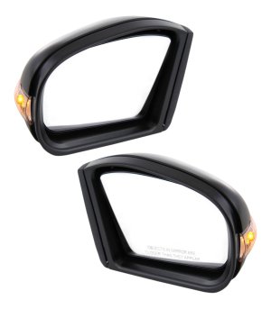 Mirror Pair/Set for 2003-2006 Mercedes-Benz E-Class, Right (Passenger) and Left (Driver), Power Folding, Heated, Paintable, with In-housing Signal Light and Memory, without Auto Dimming and BSD, Sedan/Wagon, Old Body Style - Replacement