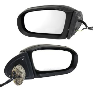 Power Adjustable Heated Mirror Pair/Set for Mercedes-Benz S-class 2003-2006, Right (Passenger) and Left (Driver), Power Folding, Paintable, with Memory, Puddle and Signal Light, without Auto Dimming Replacement