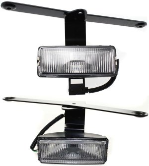 Front Fog Light Assembly Pair/Set for Nissan Frontier 1998-2000/Xterra 2000-2001, Right (Passenger) and Left (Driver), Replacement