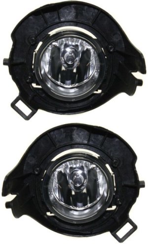 Front Fog Light Assembly Pair/Set for Nissan Frontier 2005-2018/Pathfinder 2005-2012, Right (Passenger) and Left (Driver), Replacement