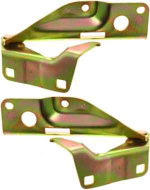 Hood Hinge Pair/Set for Nissan Frontier (2005-2021) and Pathfinder (2005-2015), Right (Passenger) and Left (Driver) Replacement