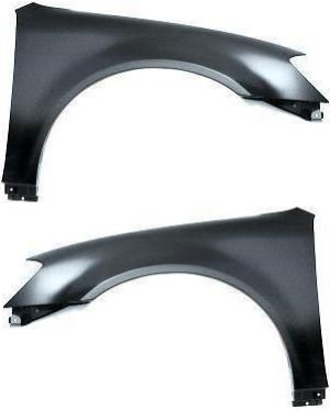 Front Fender Pair/Set for 2002-2006 Nissan Altima, Right (Passenger) and Left (Driver), Primed (Ready to Paint) Replacement