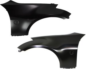 Front Fender Pair/Set for 2003-2009 Nissan 350Z, Right (Passenger) and Left (Driver), Primed (Ready to Paint) Replacement