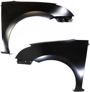 Front Fender Pair/Set for Nissan Sentra 2007-2012, Right (Passenger) and Left (Driver), Primed (Ready to Paint), SR/SE-R/SE-R Spec V Models Replacement