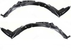 Front Fender Liner Pair/Set for 2006 Nissan Altima, Right (Passenger) and Left (Driver) Side Replacement
