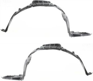 Front Fender Liner Pair/Set for Nissan Altima 1998-1999, Right (Passenger) and Left (Driver) Side Replacement