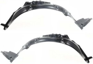 Front Fender Liner Pair/Set for Nissan Maxima 2004-2008, Right (Passenger) and Left (Driver) Side Replacement