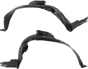 Front Fender Liner Pair/Set for 2004-2009 Nissan Quest, Includes Left (Driver) and Right (Passenger) Sides Replacement