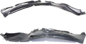 Front Fender Liner Pair/Set for Nissan 240SX 1995-1998, Right (Passenger) and Left (Driver), Rear Section, Replacement