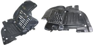 Front Fender Liner Pair/Set for Nissan 240SX 1997-1998, Right (Passenger) and Left (Driver), Front Section Replacement
