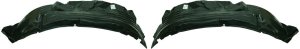 Front Fender Liner Pair/Set for Nissan Frontier 2005-2020, Plastic, Includes Right (Passenger) and Left (Driver) Sides, Replacement