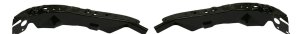Radiator Support Pair/Set for Nissan Altima 2007-2009/Maxima 2009-2014, Black Steel, Right (Passenger) and Left (Driver), Coupe/Sedan Replacement