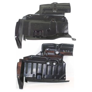 Front Engine Splash Shield Pair/Set for 1998-2001 Nissan Altima, Right (Passenger) and Left (Driver) Sides, Replacement