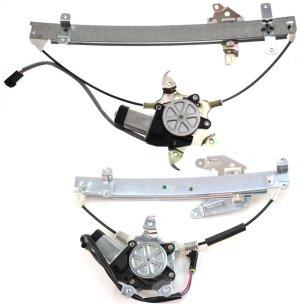 Front and Rear Window Regulator with Power Motor Set for 1996-1999 Infiniti I30 / 1995-1999 Maxima, Right (Passenger) Side Replacement