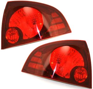 Tail Light Assembly Pair/Set for 2004-2006 Nissan Sentra, Right (Passenger) and Left (Driver), Compatible with SE-R/SE-R Spec V Models, Replacement